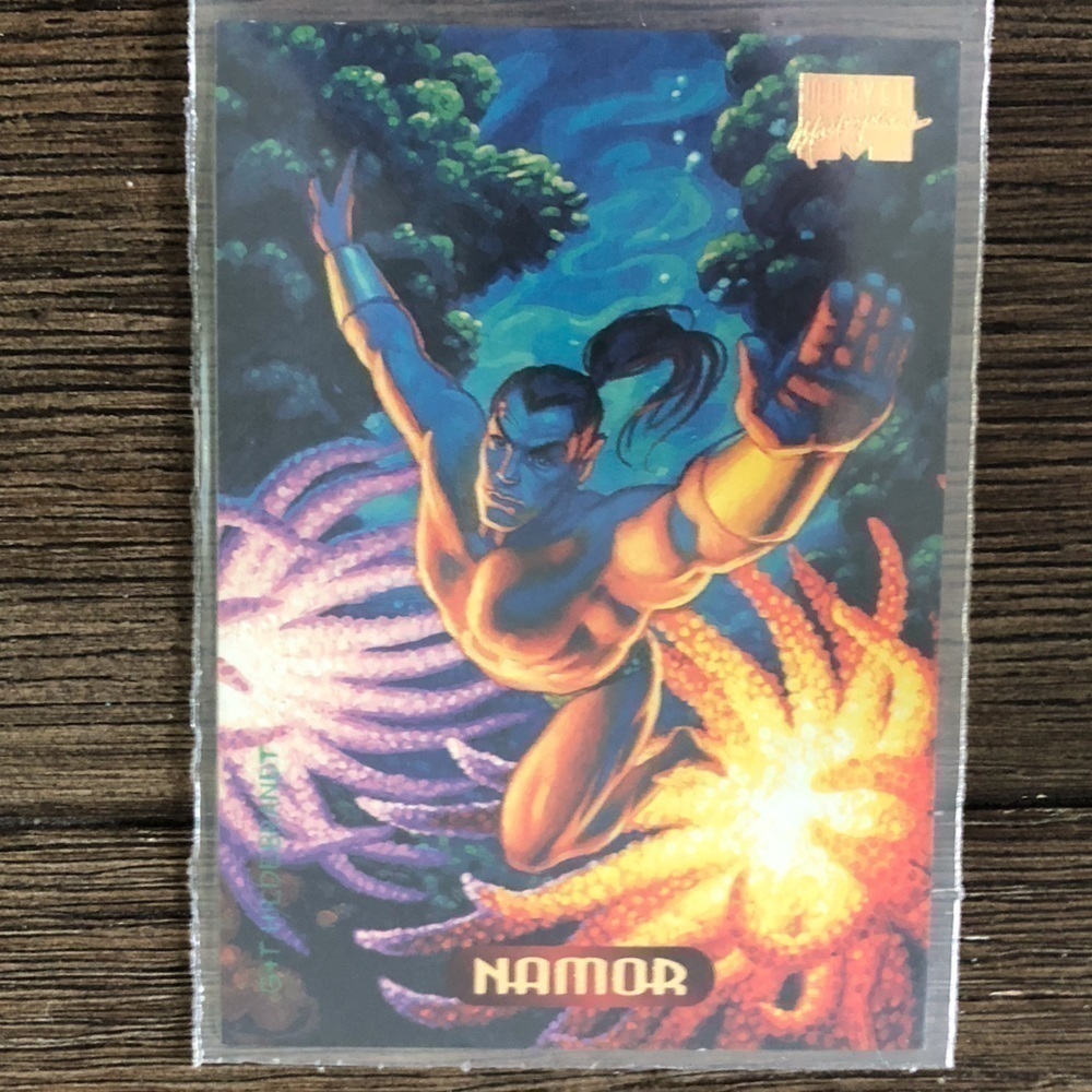 ’94 Marvel Masterpieces trading card: Namor #81